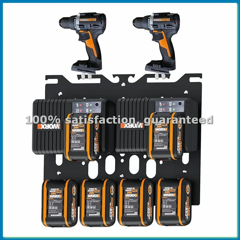 Multifunctional Wall Mount Bracket for Wickers 20V Battery WA3551 WX372 WA3867 3880 3883 WA3860 Charger-A51M