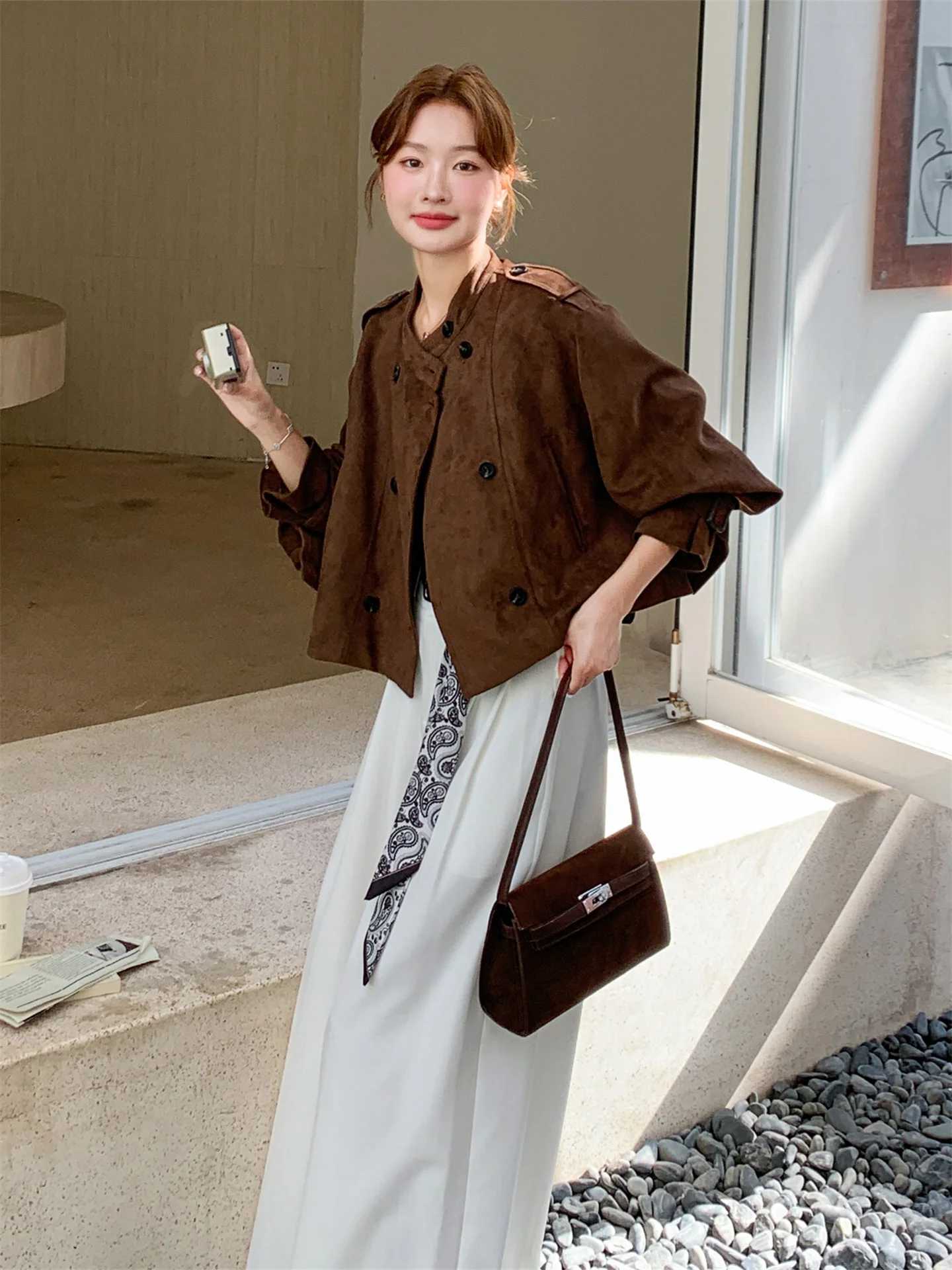 printemps-automne-2025-faion-peau-de-cerf-velours-decontracte-jaet-femmes-ample-minceur-haut-petit-design-sens-manteau-respirant-longue-sl