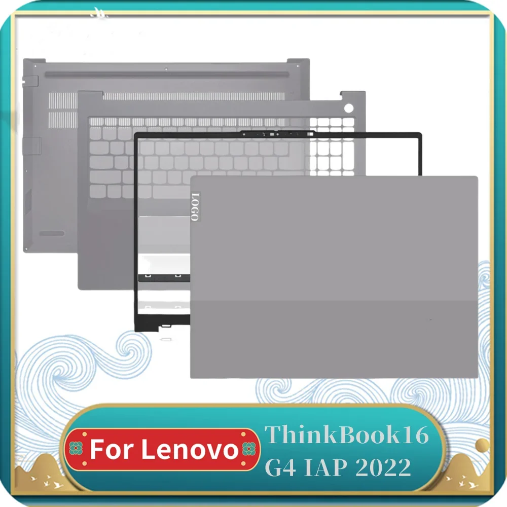 

Новая задняя крышка ЖК-дисплея для Lenovo ThinkBook16 G4 IAP 2022, передняя панель для ноутбука, Упор для рук, Нижняя крышка, петли, верхняя крышка