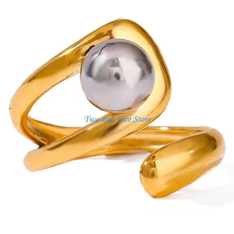 HX6F Stainless Steel Hollow Out Ring Unique Easy Maintenance Finger Accessories