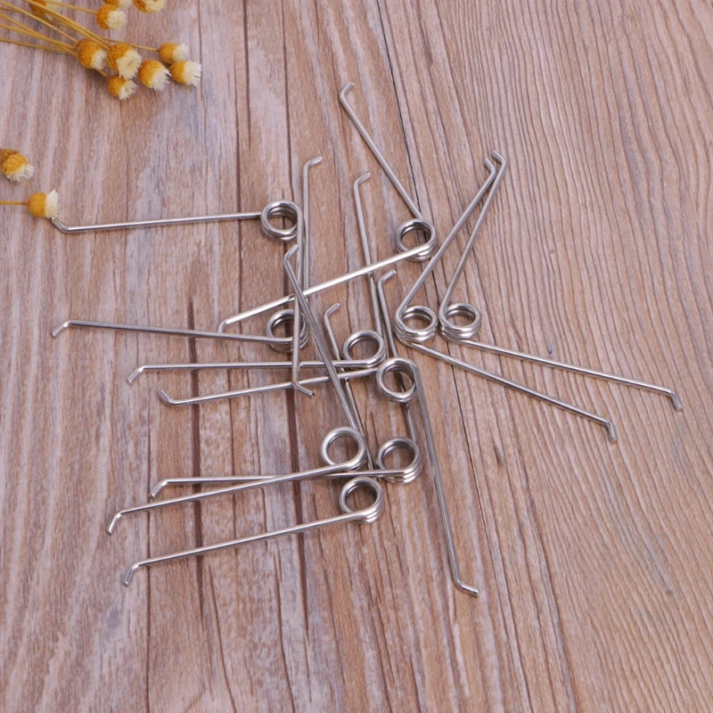 F92C 10pcs V kształt stalowy sprężyn Spring Gardening Nożyce Akcesoria narzędzie