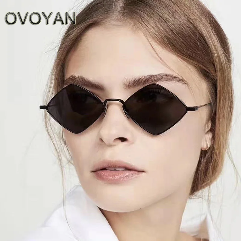 OVOYAN Small Prismatic Sunglasses Women Fashion Retro Eyewear Women/Men 2024 Personality Simple Glasses Women Gafas De Sol Mujer