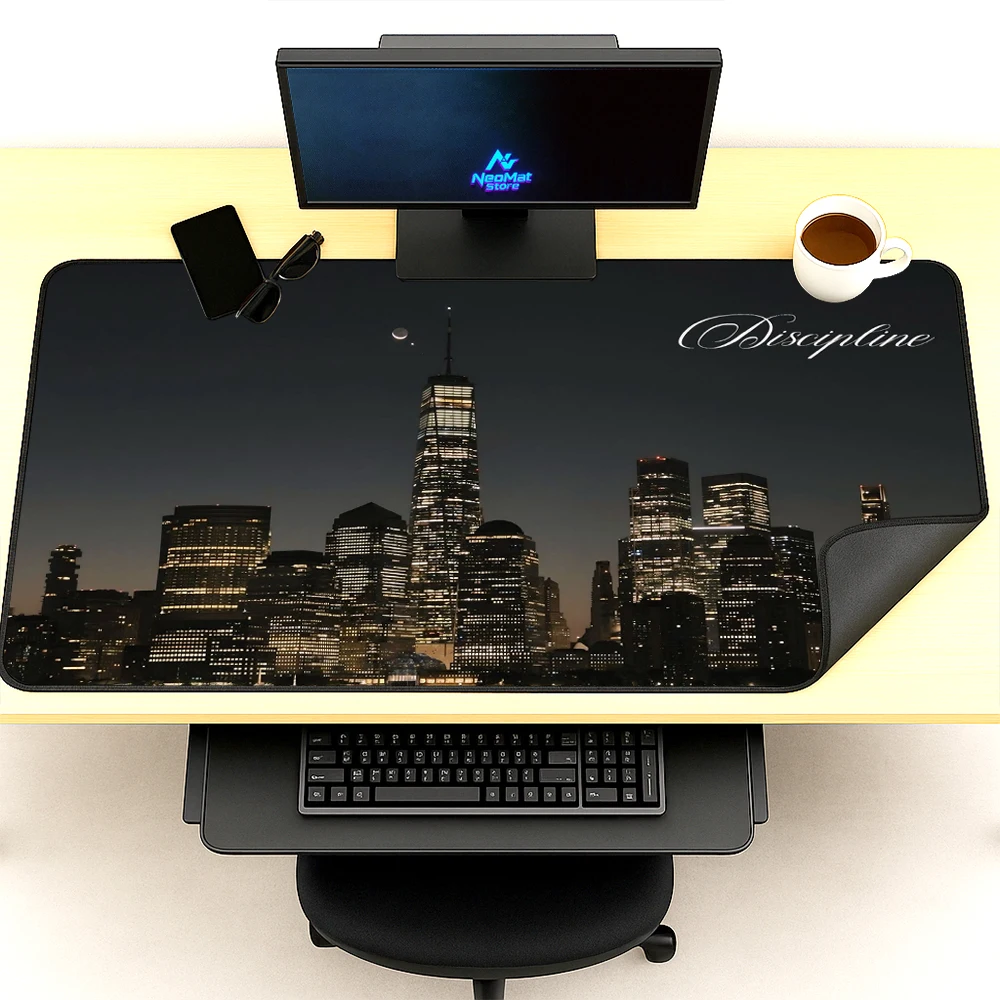 Night Mouse Pad Sky 180x60 Mousemat Gaming Full Desk Pad Urban Deskmat Mousepad Aesthetic Accessories Playmat Computer Pc