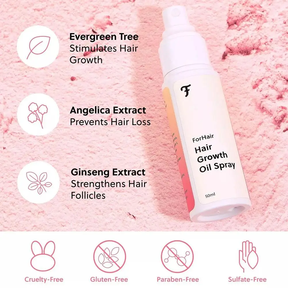 Spray de óleo avançado para crescimento capilar, promove o crescimento do cabelo, ativar folículos capilares, fórmula suave, evita a perda de cabelo, manter a saúde do couro cabeludo