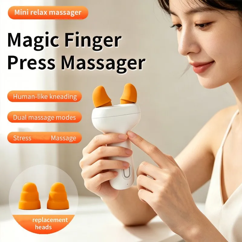 Mini Finger Pressure Massager Multi functional Shoulder and Neck Rubbing Massager for Joint Points