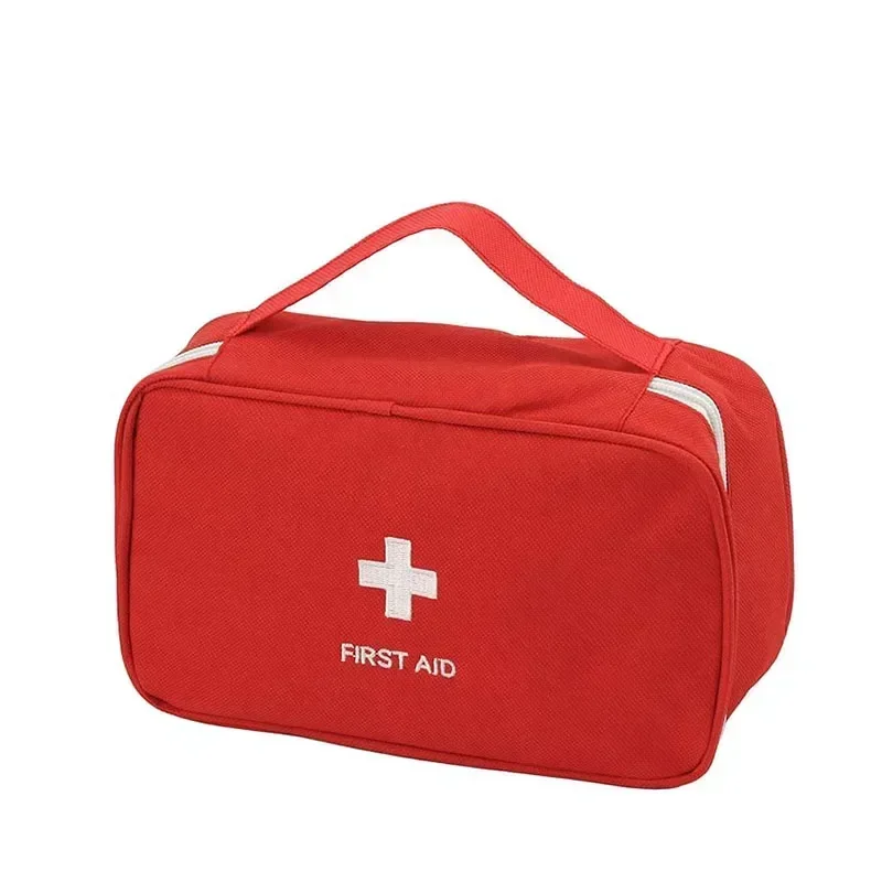 SPC13 Portable Empty First Aid Kit Bag, Travel Medicine Pouch, Small Medical Bag (Red)