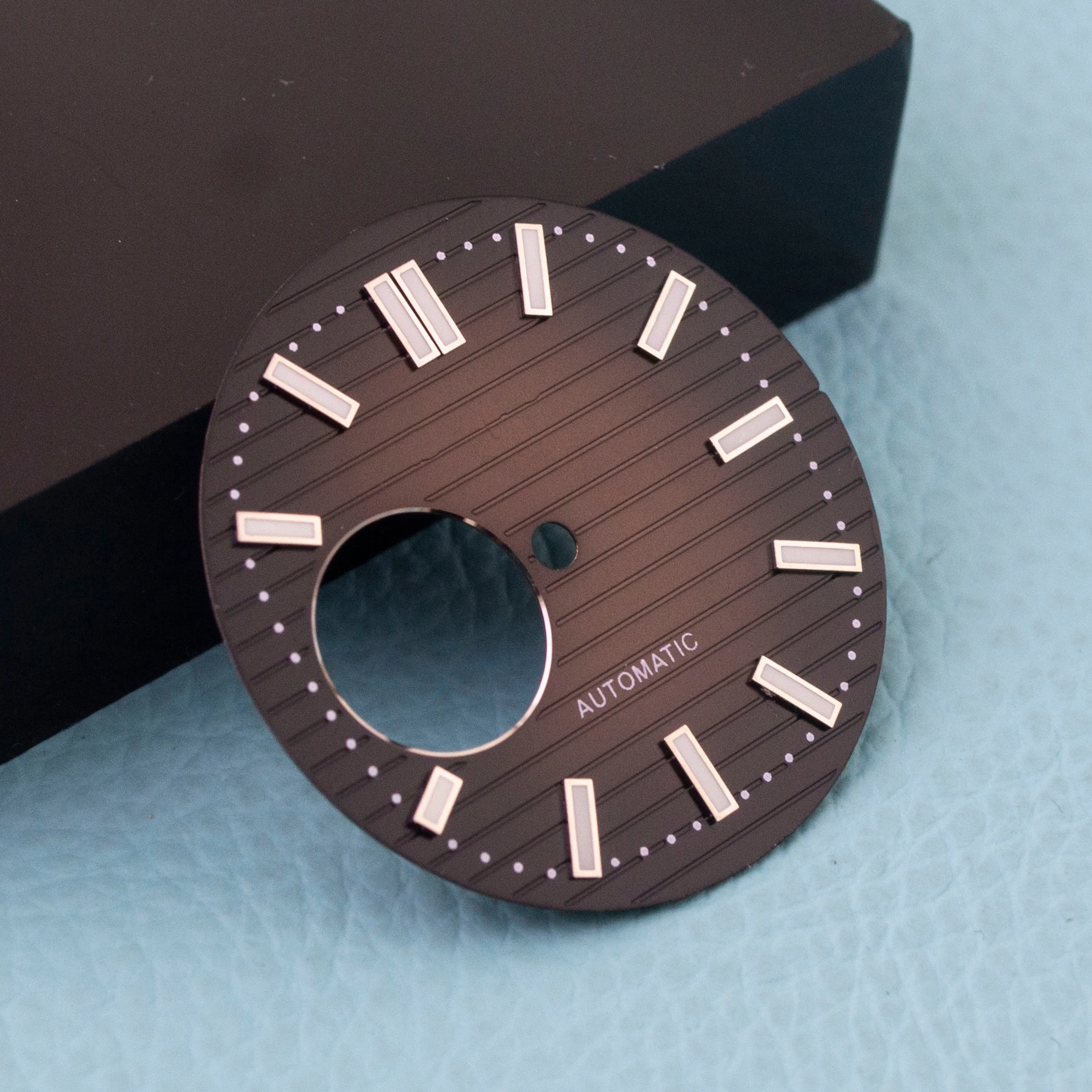 30.5MM Dial for Nautilus No Logo Watch Dial Green Luminous Suitable for NH38 Movement Modification Repair Watch Accessories