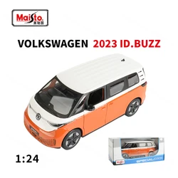 Maisto 1:24 2023 Volkswagen ID.Buzz Static Die Cast Vehicles Collectible Model Car Toys