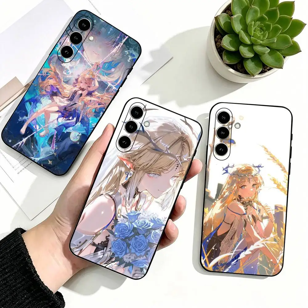 Game Cartethyia Wuthering Waves Phone Case For Samsung Galaxy A73,A72,A71,A70,A53,A52,A51,Others Soft Black Cover