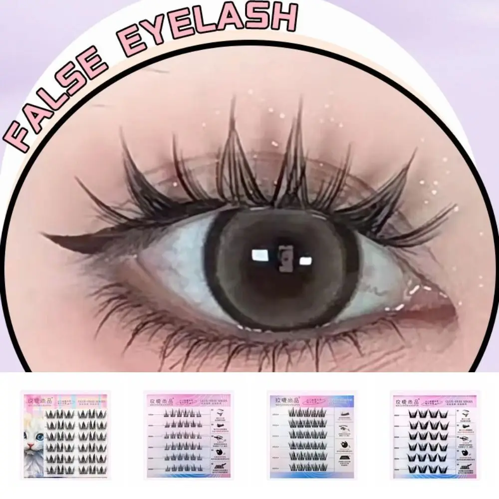 เกาหลีสไตล์ 5D กาวฟรีขนตาปลอม DIY แต่งหน้า Self-กาวขนตาปลอมนุ่ม Resuable Eyelashes EXTENSION Make Up