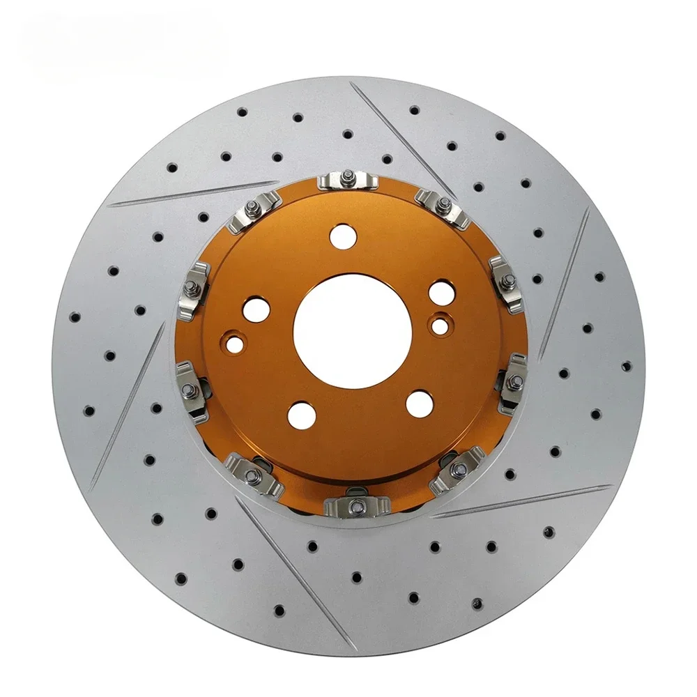 

Orange Hat 2 Pieces Float Front Brake Disc Rotor For Mercedes Benz AMG E55 W213 W211 W212 W221