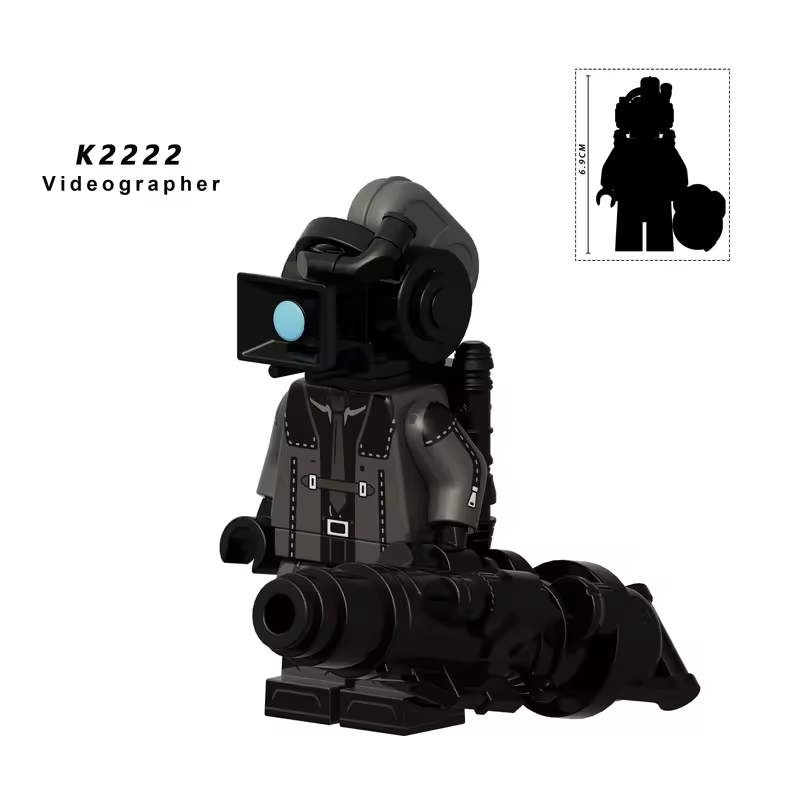 New KDL SWAT Skibidi Toilet Man Figures Anime Block Toys TvMan Titan Cameraman Speakerman Bricks Model Toy Birthday Gift - Image 64