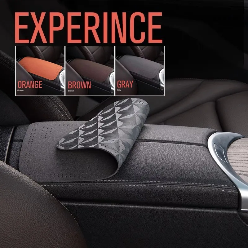 Universal Plush Car Center Console Armrest Cushion, All Seasons Elbow Support Armrest Cover, Car Interior Protective Accessory
