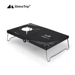 ShineTrip Outdoor Camping Picnic Spider Stove Table Portable Aluminium Alloy Folding Insulated Table For ST-310 Spider Stove