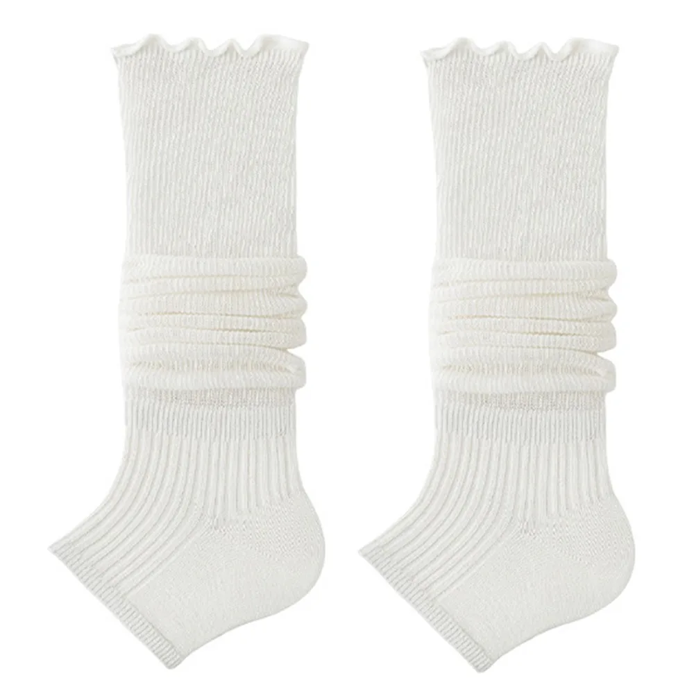

Absorb Sweat Sweet JK Long Socks Open Toe INS Lolita Boots Cover Japanese Style Soft Solid Color Foot Cover Girl