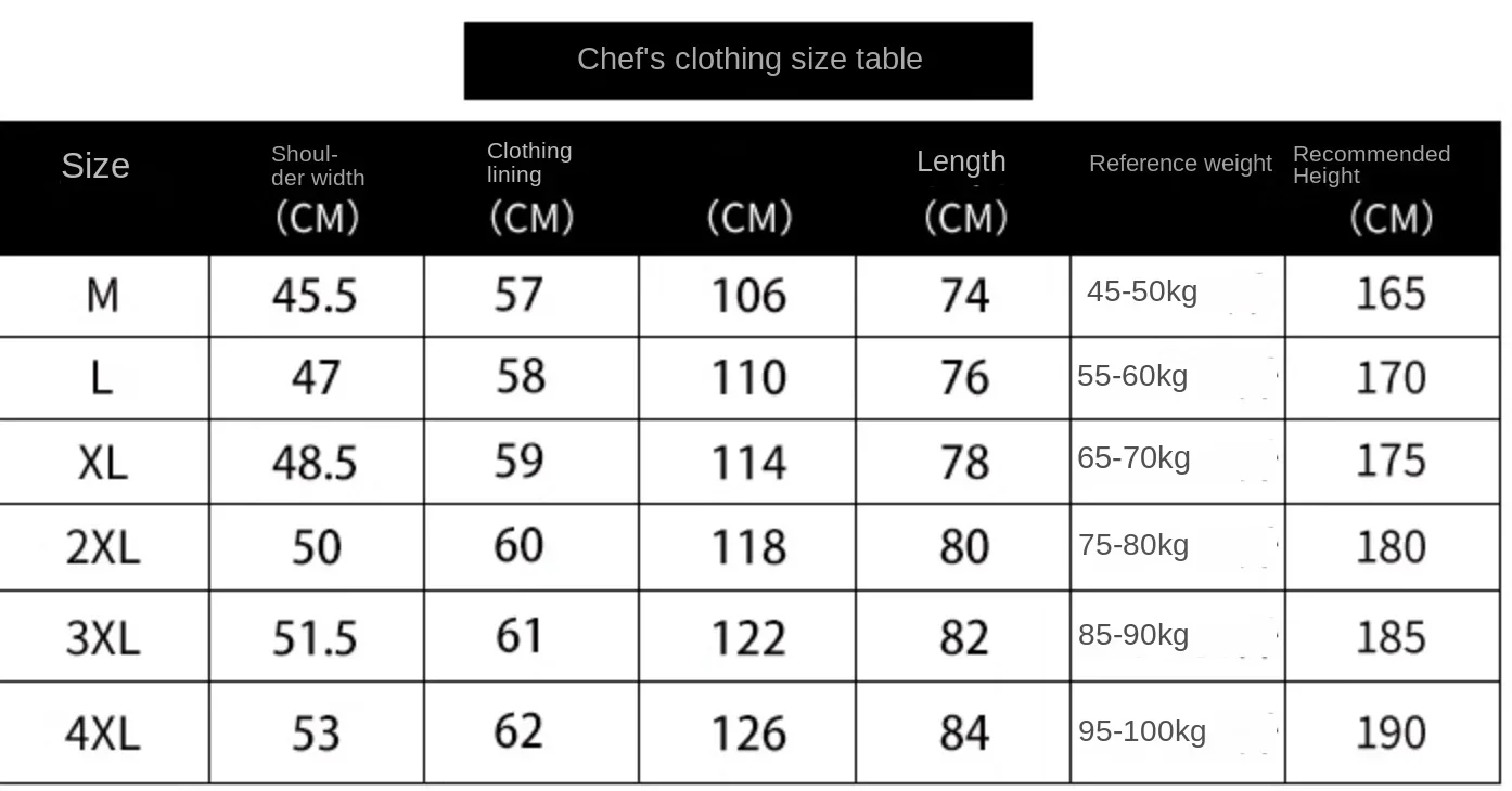 남녀공용 긴팔 요리사 유니폼, 호텔 수통 작업복, 케이크 베이커, 주방 재킷 및 앞치마