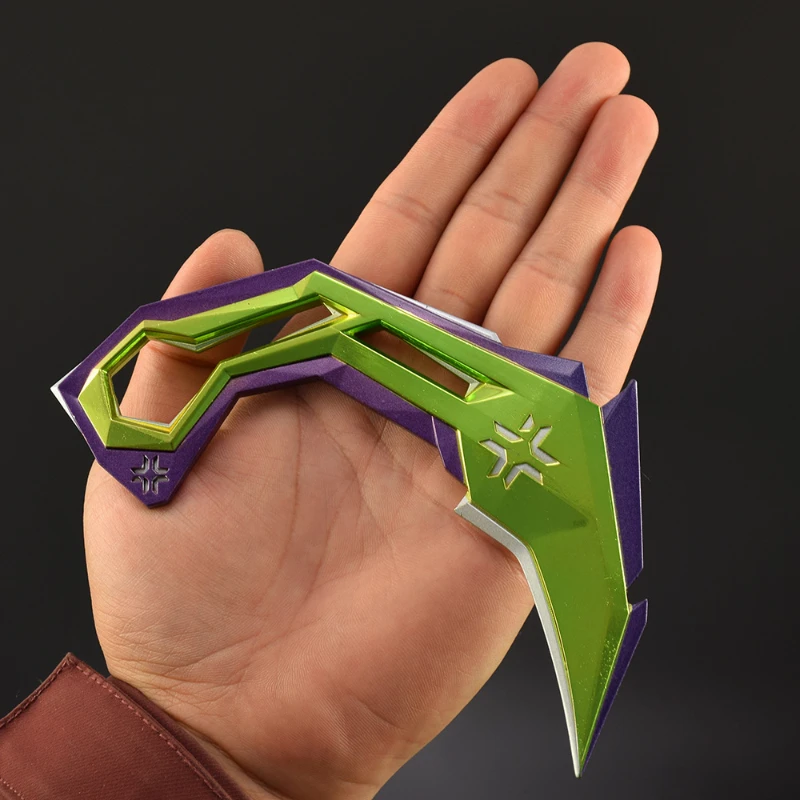 16 cm/6.29 pollici Valorant Melee VCT Artiglio Coltello Modello Armi Gioco Periferico In Metallo Karambit Spada In Acciaio Reale Prop Regali Desktop Giocattoli