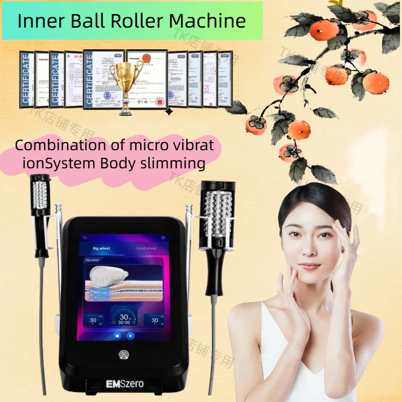 

Professional Inner Ball Roller Body Contouring Machine Micro Vibration Infrared Technology Reduce Puffiness and Face Lifting