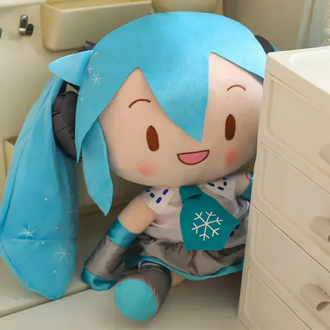 32 cm söt Hatsune Miku plyschleksak kawaii anime Miku med rosett högkvalitativa plyschdjur heminredning lugnande plyschdjur födelsedagspresent flicka 12 best sales Fran Bow plysch - №10