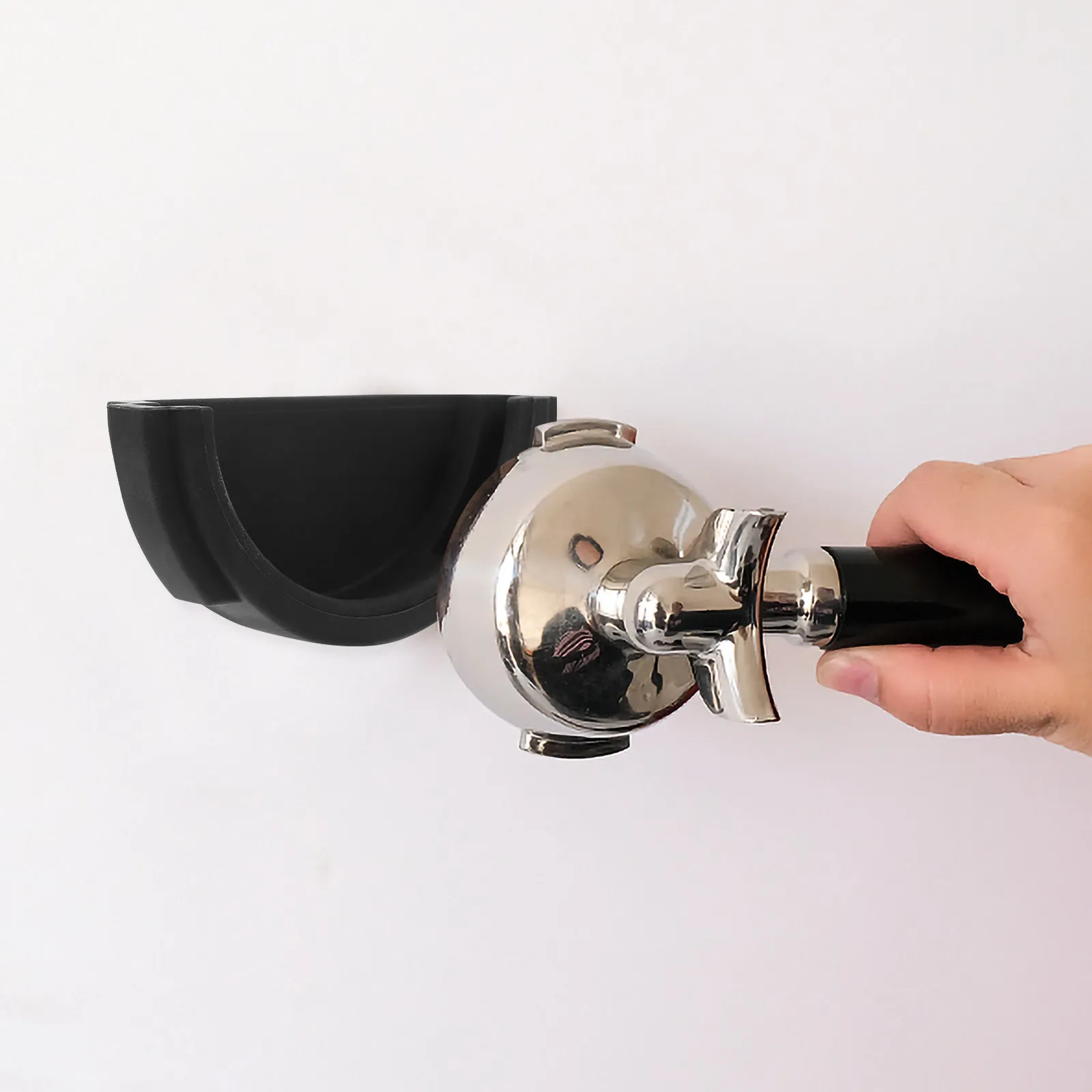 Coffee Portafilter Holder Wall Rack Silicone Wear Resistant Storage Stand for Coffee Shop Kitchen Simple Storage Rack