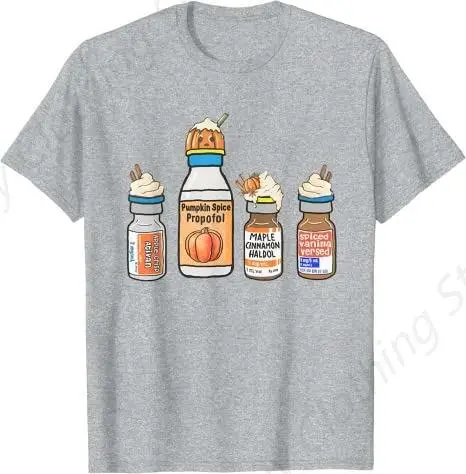 Funny Halloween Tee Crna Pacu ER ED ICU Cricital Care Nurse T-Shirt Gifts Round Neck Short Sleeves Cotton Tee Shirt Tops