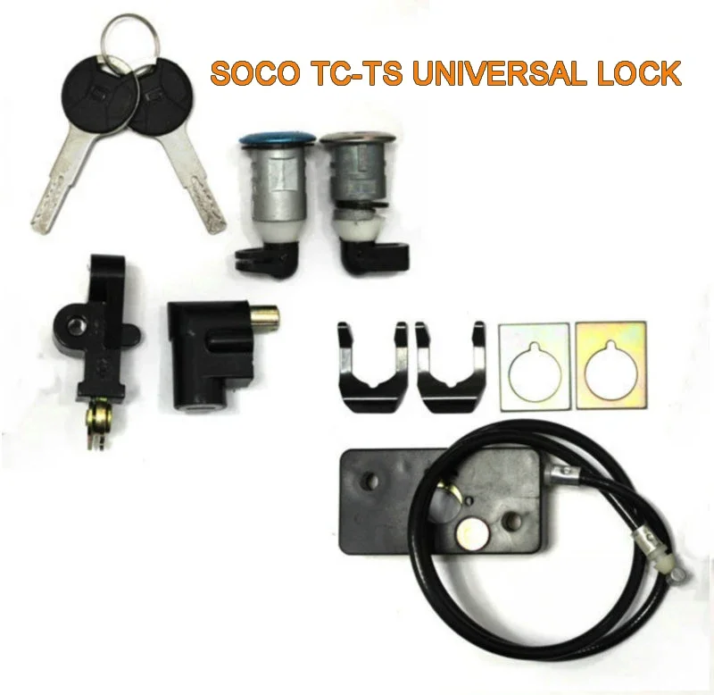 For Super SOCO TC TS Scooter  Original Accessories A Complete Set of Locks, Special Switches Faucets and Cushion Locks