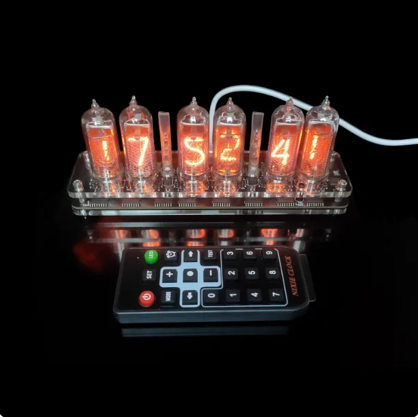 6-Bit IN-14 Glow Tube Clock, Glow Tube Not Included