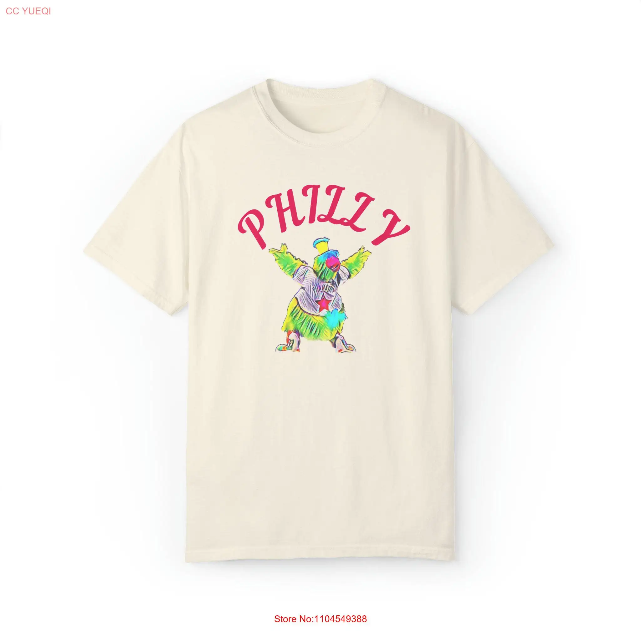

Футболка Philly Baseball Comfort Colors с длинными или короткими рукавами
