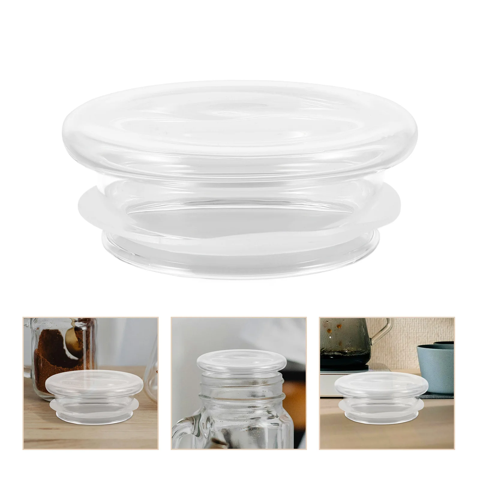 

2pcs Glass Lids For Water Pitchers Heat Resistant Replaceable Lid For Jug Teapot Kettle Juice Carafe Replacement Cover Kitchen