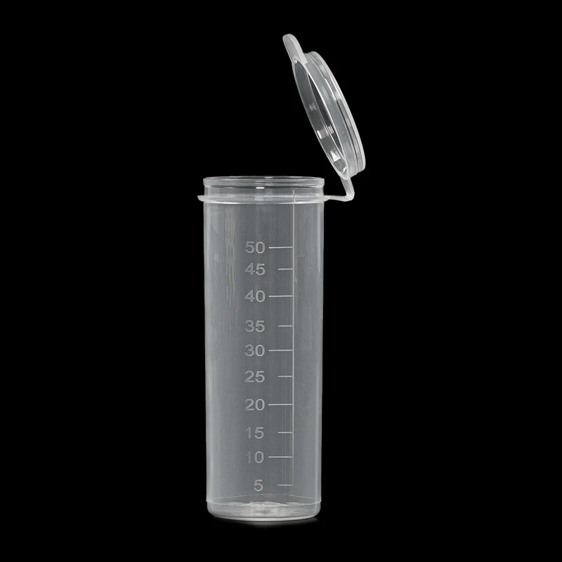 Zentrifugierrohr 50 ml mit Schnappverschluss, flachem Boden, EP-Röhrchen, Probenbehälter, Probenröhrchen, Laborbedarf – Detail 4