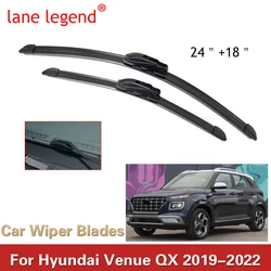 2x For Hyundai Venue QX 2019 2020 2021 2022 Wiper Blades Brushes Window Windshield Windscreen Cleaning Car Replacement Accessory