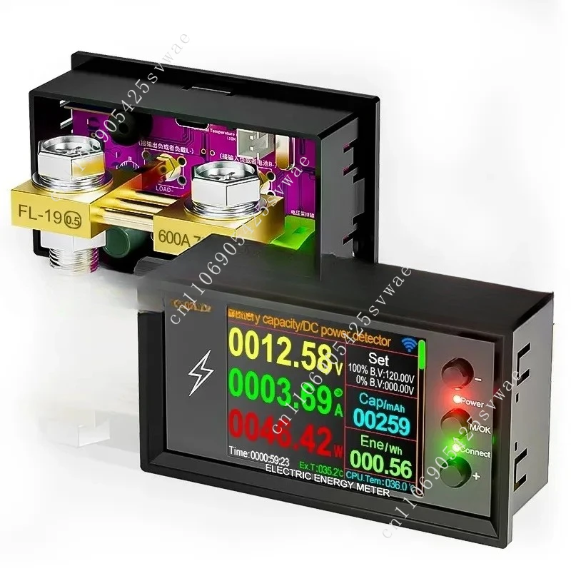 

DT20 ATORCH 0-420V WiFi Intelligent Lithium Battery Capacity Testing Instrument DC Digital Display Current Voltage Coulomb