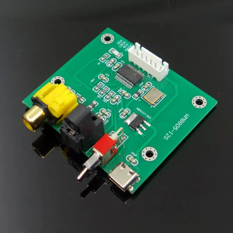 Nieuwe wm8805 coaxiale optische ingang i 2s output conversiekaart 24bit 192khz