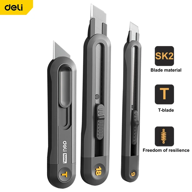 ديلي المفاجئة سكّين متعدّد الاستخدامات صندوق قابل للسحب القواطع 9 مللي متر 18 مللي متر عالية الكربون الصلب شفرات المهنية اللوازم المكتبية القرطاسية #1