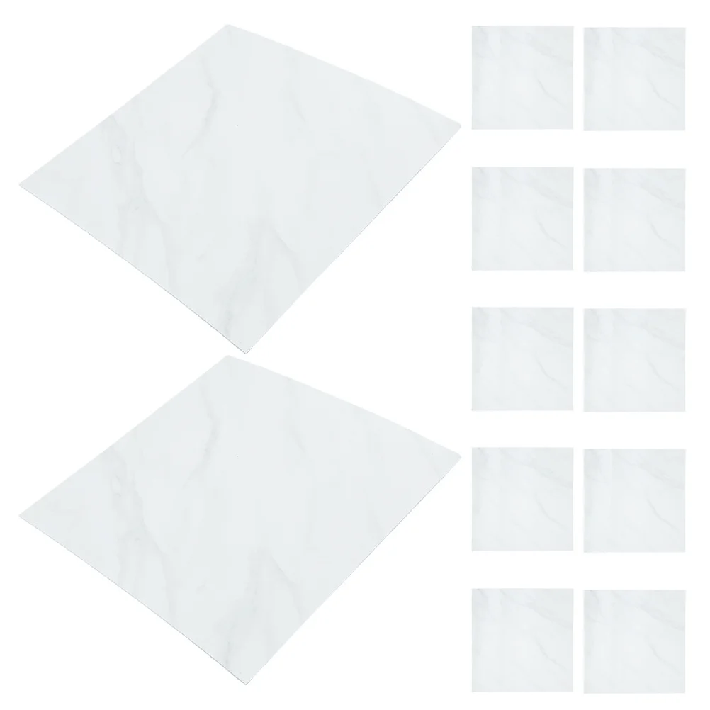 

12Pcs Tile Stickers Peel and Stick Waterproof Marble Pattern Self Adhesive Wall Tiles for Kitchen Bathroom 30x30cm Backsplash