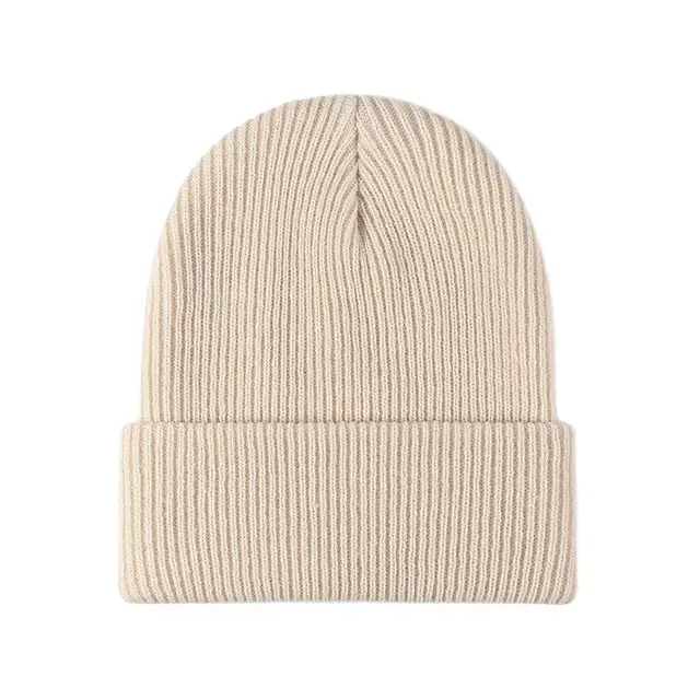 Nowe Kobiety Mężczyźni Jesień Zima Ciepła Czapka Beanie Jednolity Kolor Damska Męska Rozciągliwa Dzianina Szydełkowa Czapka Czapka Dla Kobiet Mężczyzn