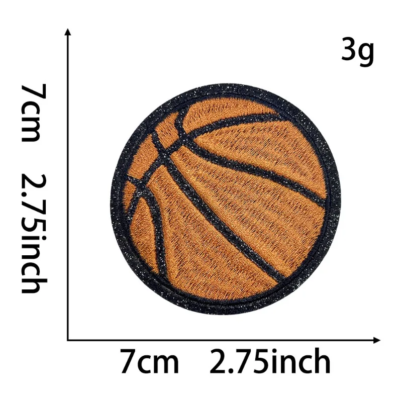 Glitter Sports Baseball Soccer Tennis Iron-on Sew Embroidery Badge Patches DIY T-shirt Hat Backpack Clothing Appliques Sticker view 6
