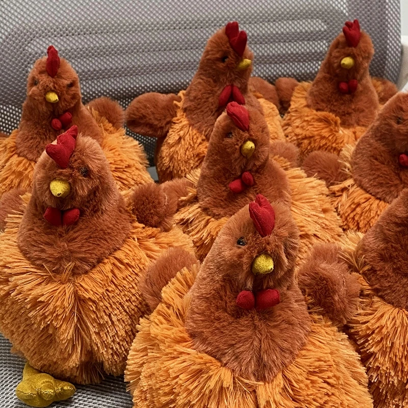 20cm Neue Cartoon-Simulations-Huhn-Plüschfigur, Kreatives Plüsch-Huhn als Kindergeschenk – Detail 3