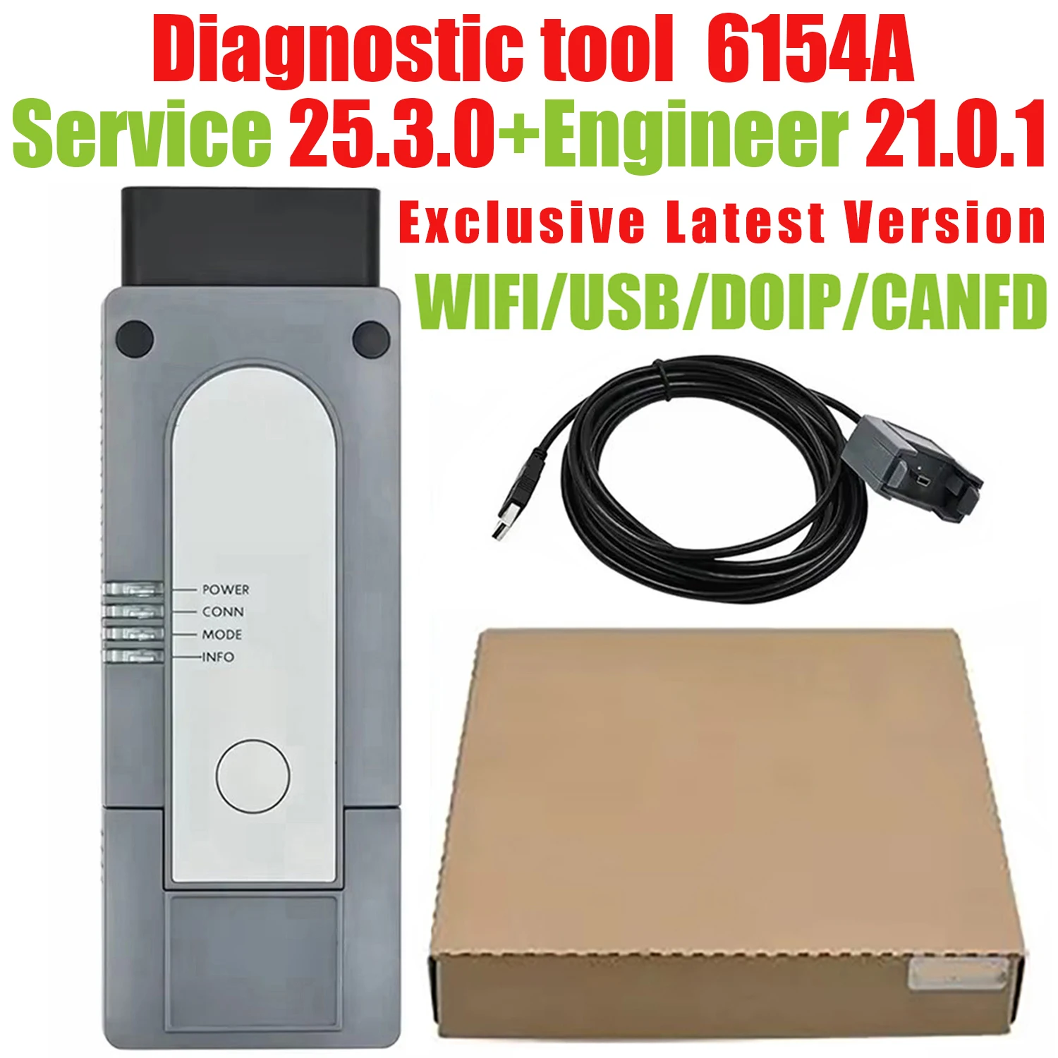 

for 6154A WIFI for ODIS Scanner support CAN FD and DoIP Protocol Car Diagnostic Scanner Full System Diagnostic Programming Tool