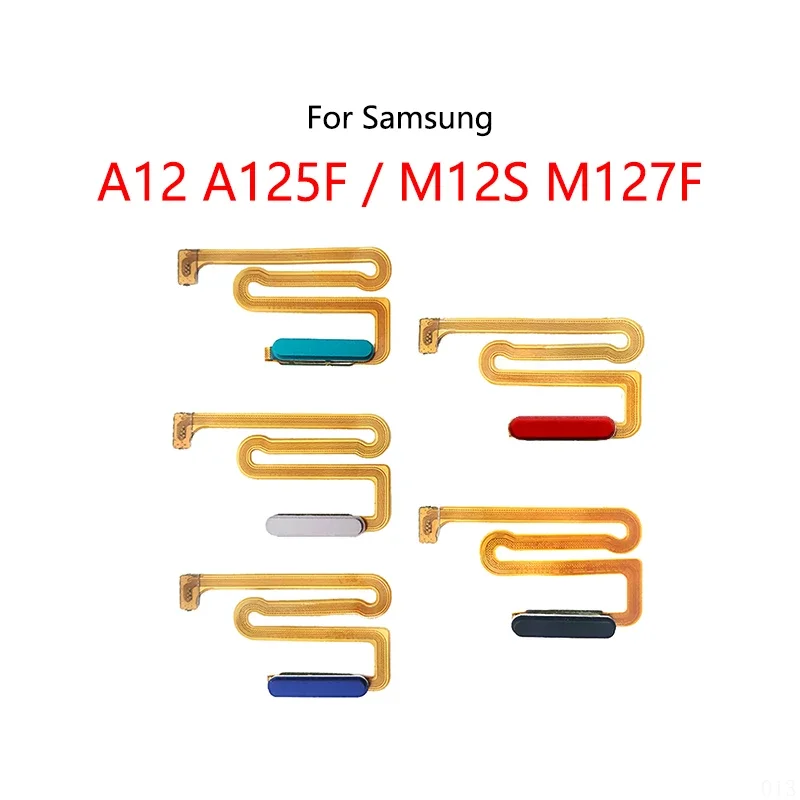 

Home button fingerprint Touch ID power button switch mute side key on/off flex cable for Samsung Galaxy A12 a125f/m12s m127f