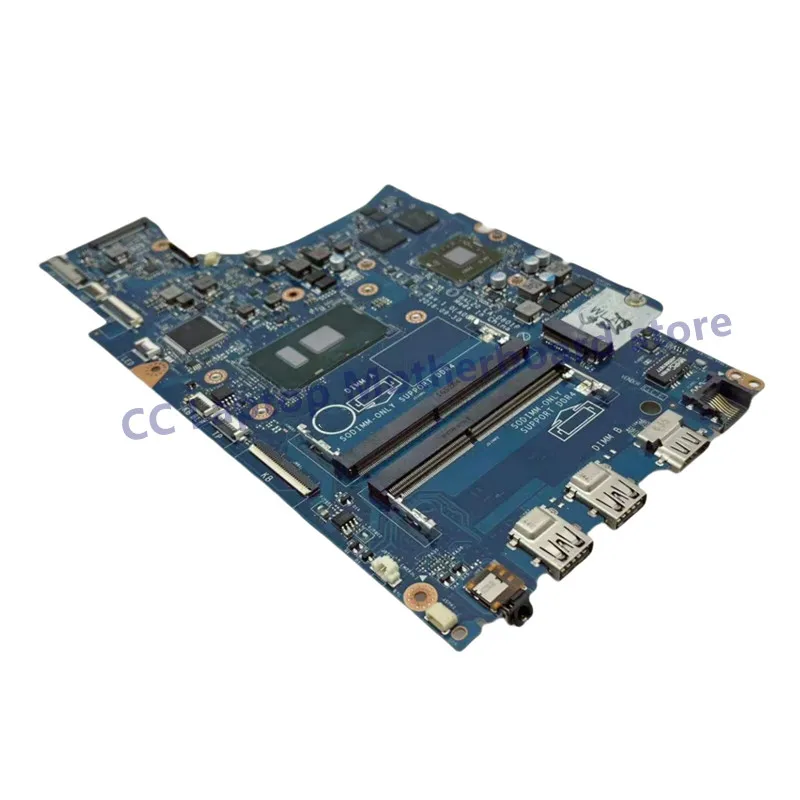 Placa base LA-D801P para ordenador portátil Dell Inspiron 5567 5767 con CPU I5/I7-7th Gen R7 M440 100% probada completamente y funcionando bien