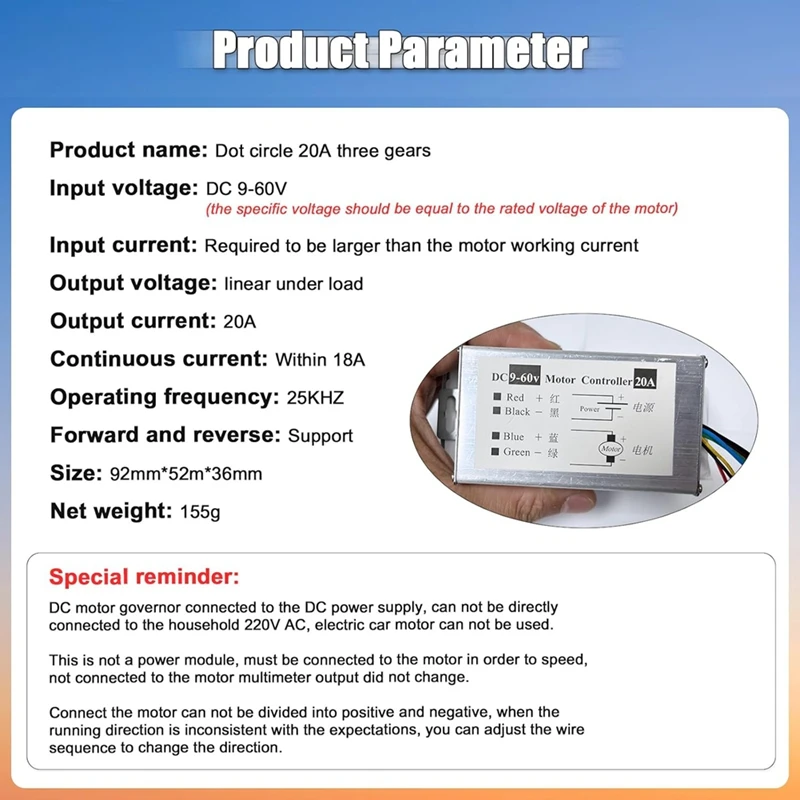 Hot DC Motor Speed Controller,DC 12V 24V 36V 48V 60V Motor Pulse Width Modulator Regulator With CW/CCW Switch