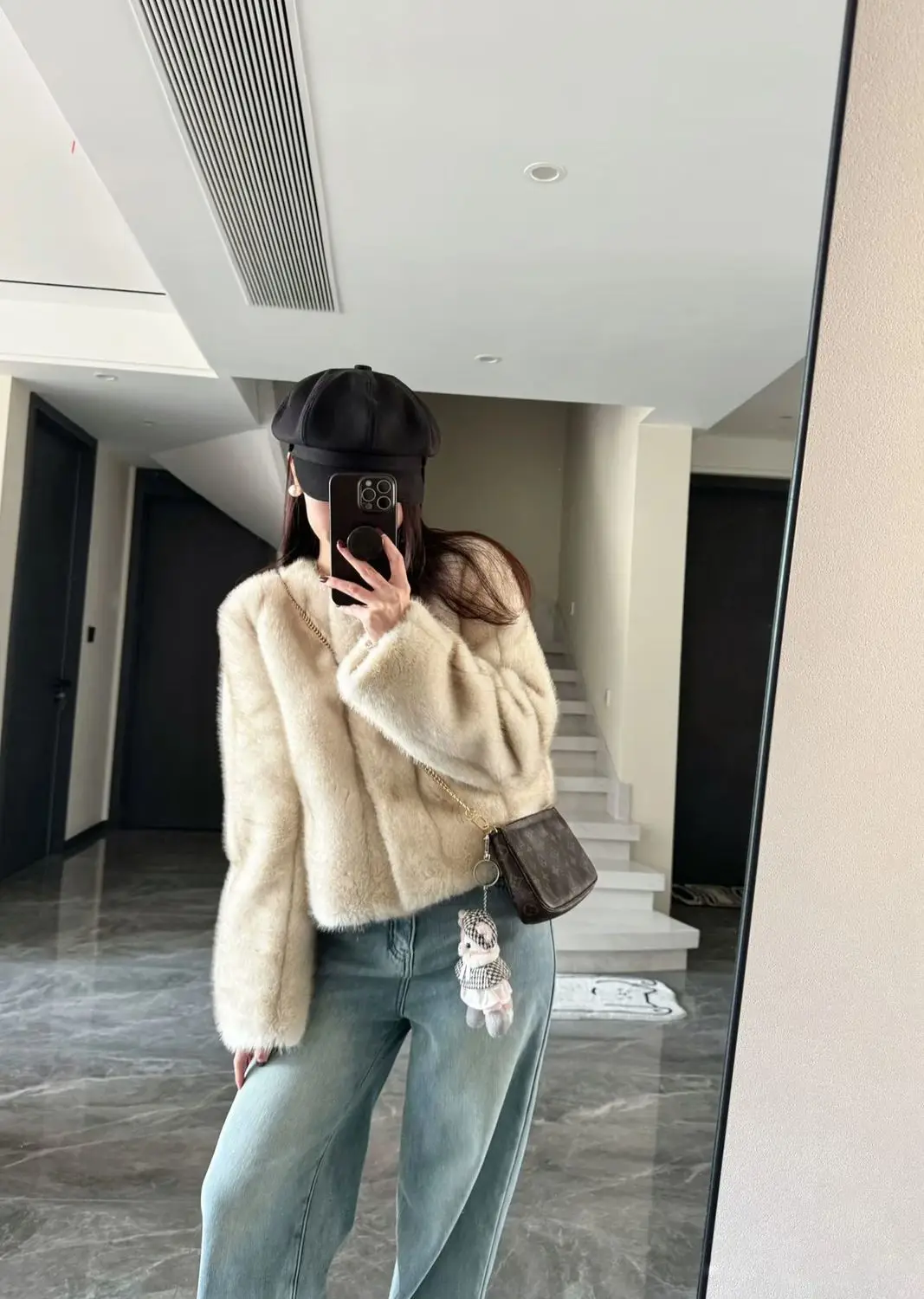 Manteaux d'automne en fausse fourrure de vison pour femmes, bouffantes lourdes, décontractés, chauds, streetwear, rembourré, polaire épaisse, confortables, manches longues