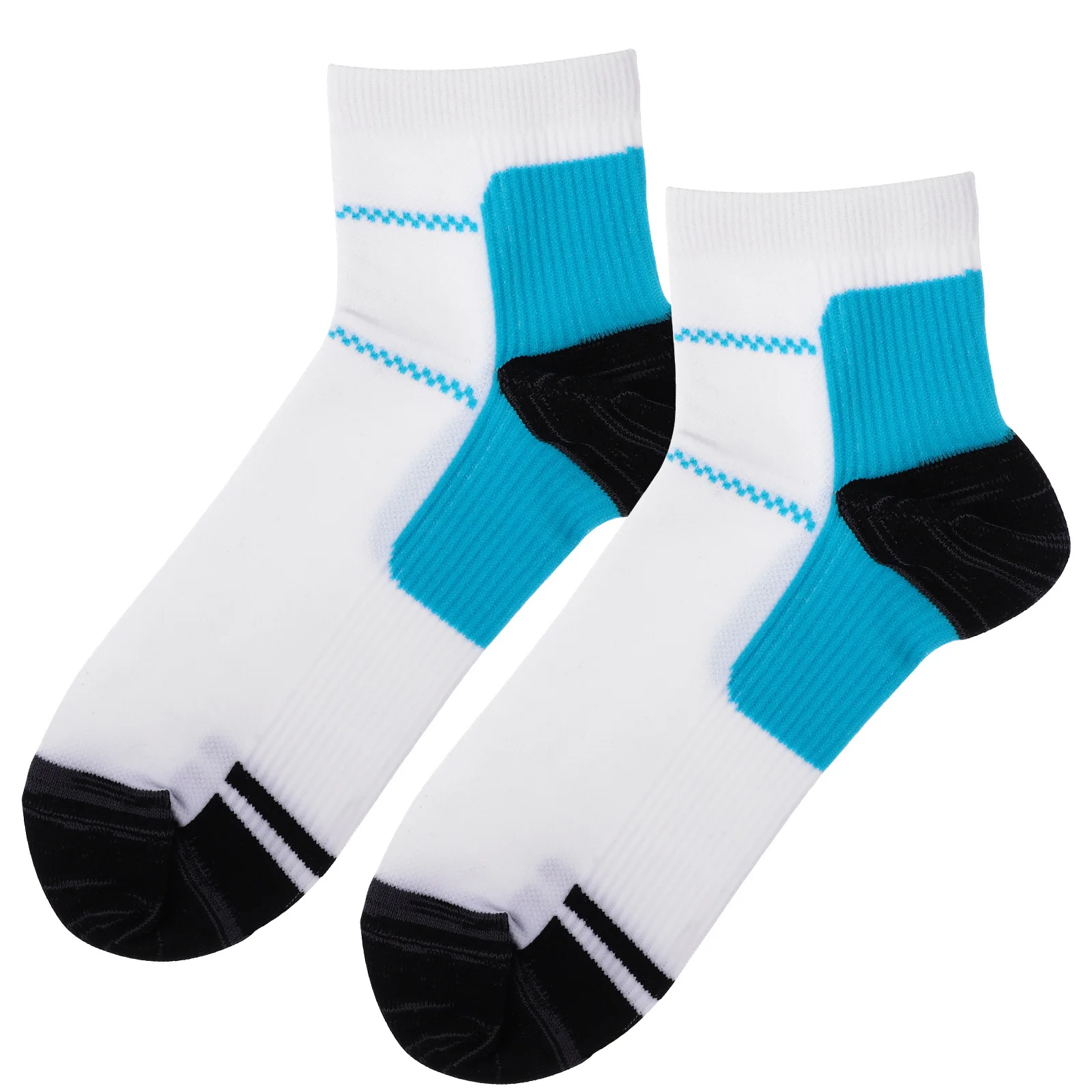 

Pair of Foot Compression Socks Nylon Plantar Fasciitis Heel Pain Relief Blue White Arch Support Cushion Foot Compression Socks