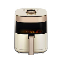 Smart Air Fryers 4.5L Large-capacity Household Multi-functional Smart Oil-free Smokeless Electric Oven AirFryers 220V Fryer