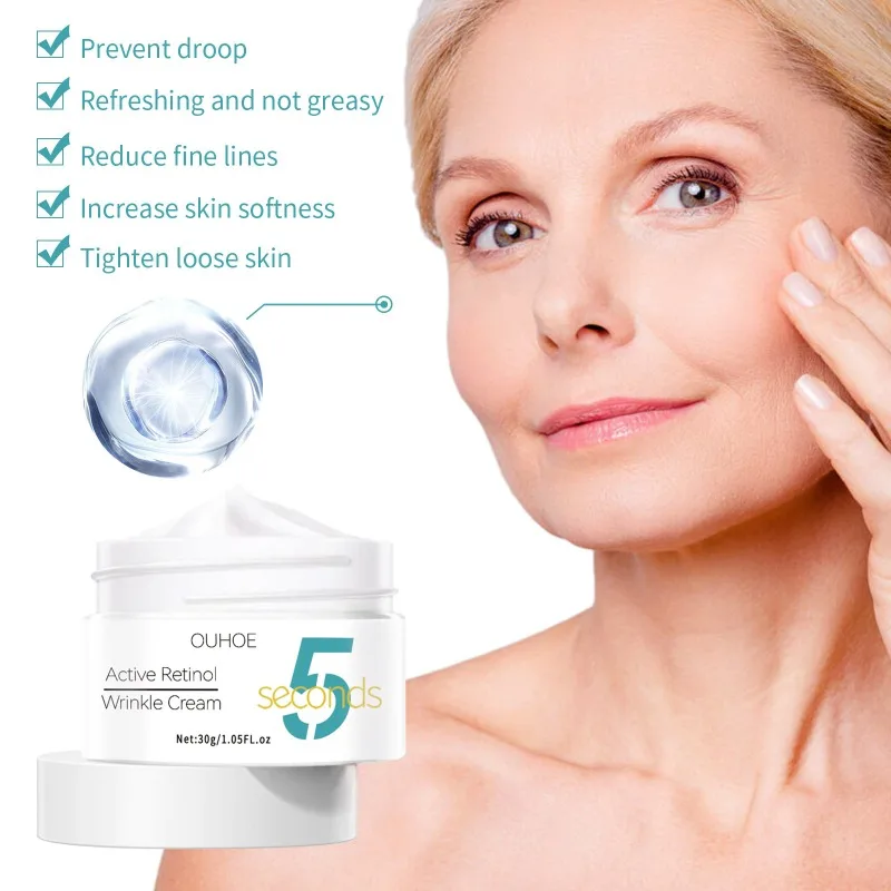 Retinol Cream Face Remove Wrinkles Anti Aging Lifting Firming Fade Fine Line Moisturizer Whitening brighten Facial Skin Care