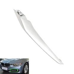 1pc Car Bumper Fog Light Trim Bezel for BMW 3 Series F30/F31 2012-2015 Sport Line Silver Fog Lamp Lower Mesh Decorative Strip