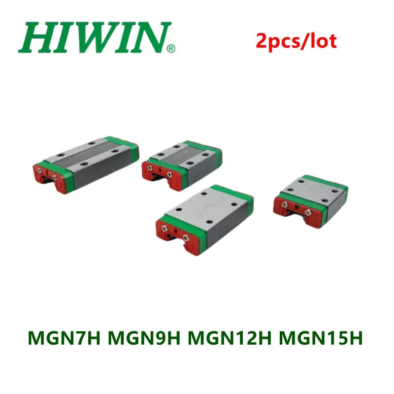 2pcs Original Hiwin linear block MGN7H MGN9H MGN12H MGN15H bearing carriage CNC parts