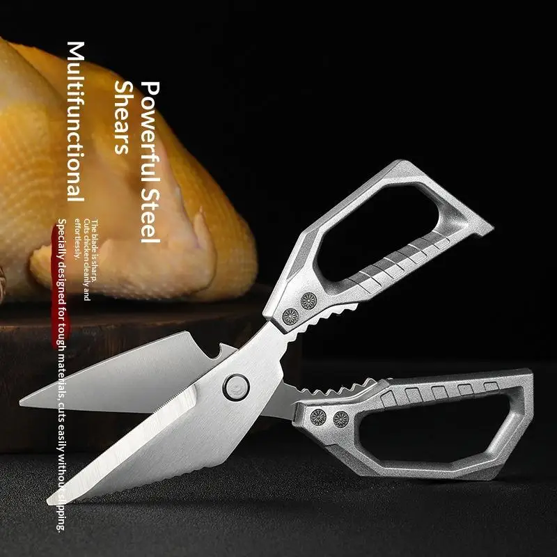 Stainless Steel Kitchen Shears For Meat Fish And Poultry Commercial Kitchen Equipment Lightweight Yet Durable Construction