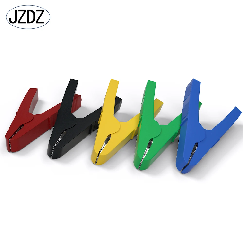 JZDZ Heavy Duty Alligator Clips Pure Copper 120A 125mm Electrical Connection battery terminals Weld Power Wire Test J.60053